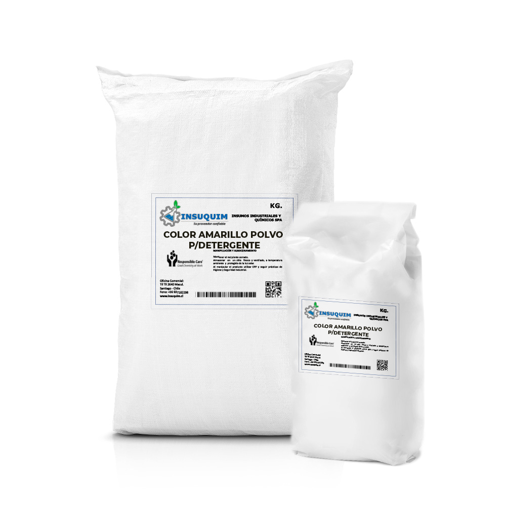 COLOR AMARILLO POLVO P:DETERGENTE
